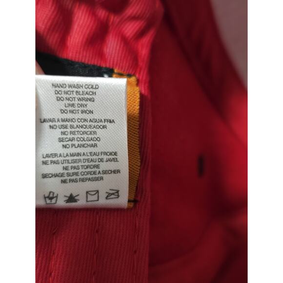 AND1 YOUTH Baseball Cap Hat Wool Blend Red Pinstripe Adjustable Back NEW - Picture 7 of 9